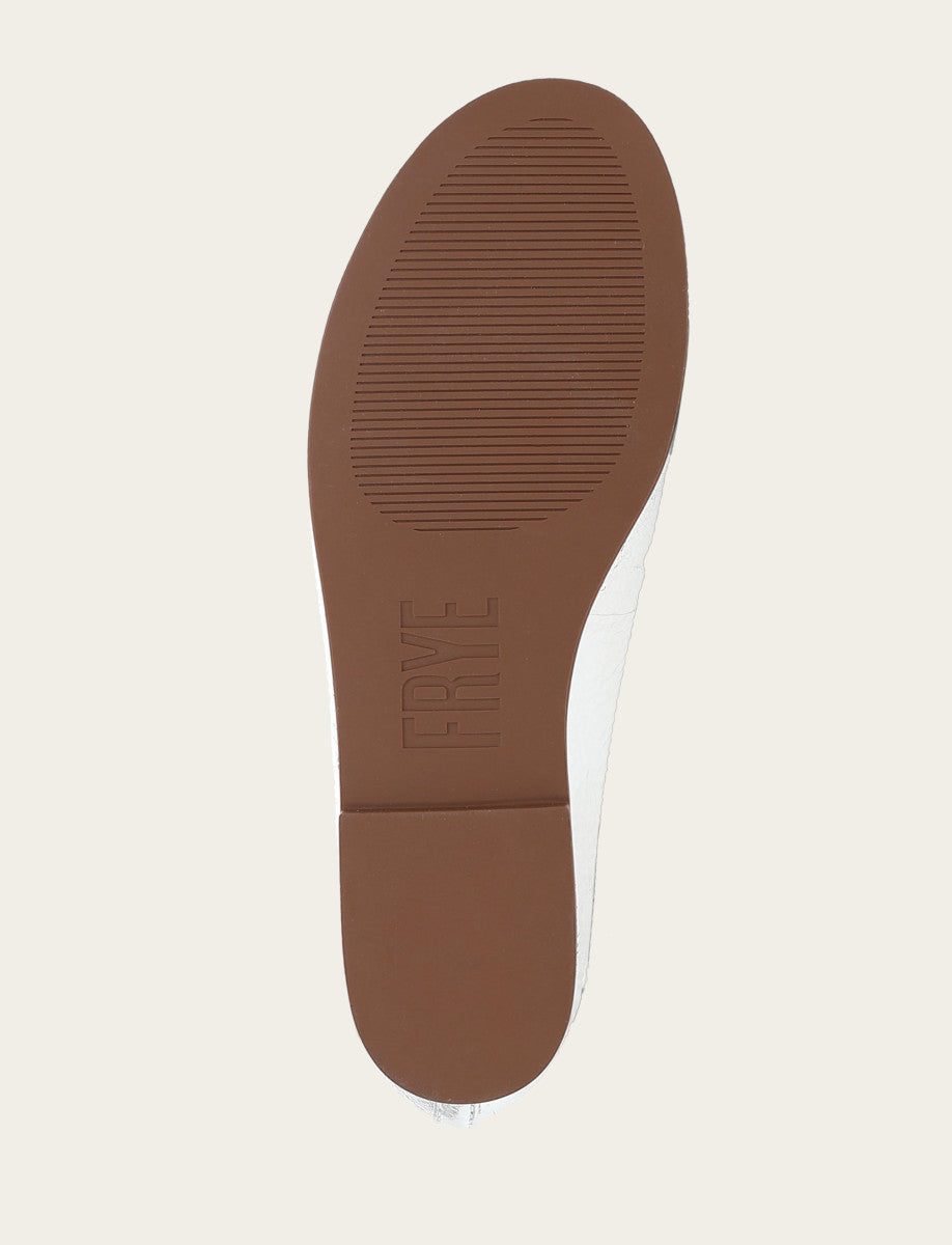 Frye Quality | Women's Silver Emma Ballet Shoe