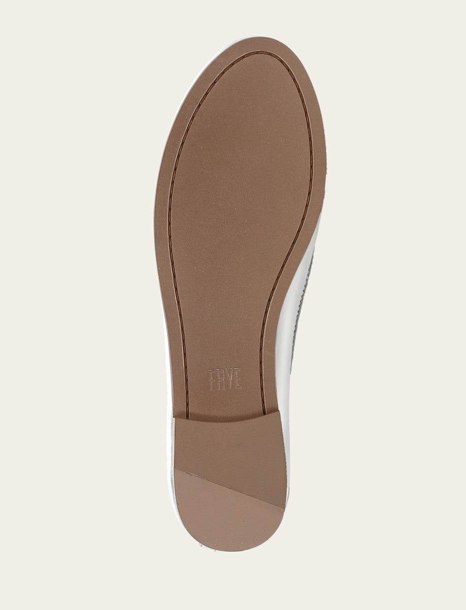 Frye Exclusive | Women's Silver Carson Logo Ballet Flats