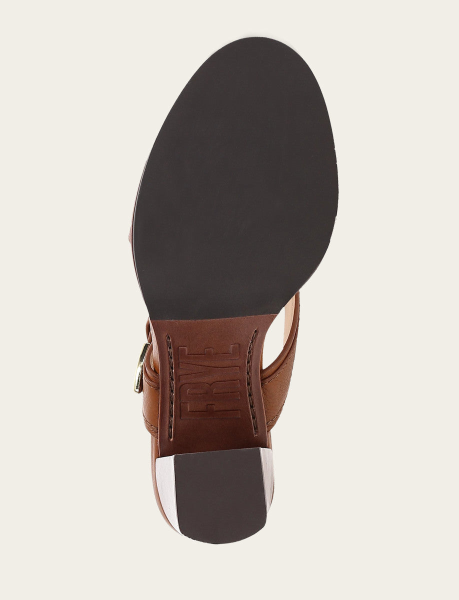 Frye Hot Sale | Women's Dark Latte Stella Buckle Slide Sandals