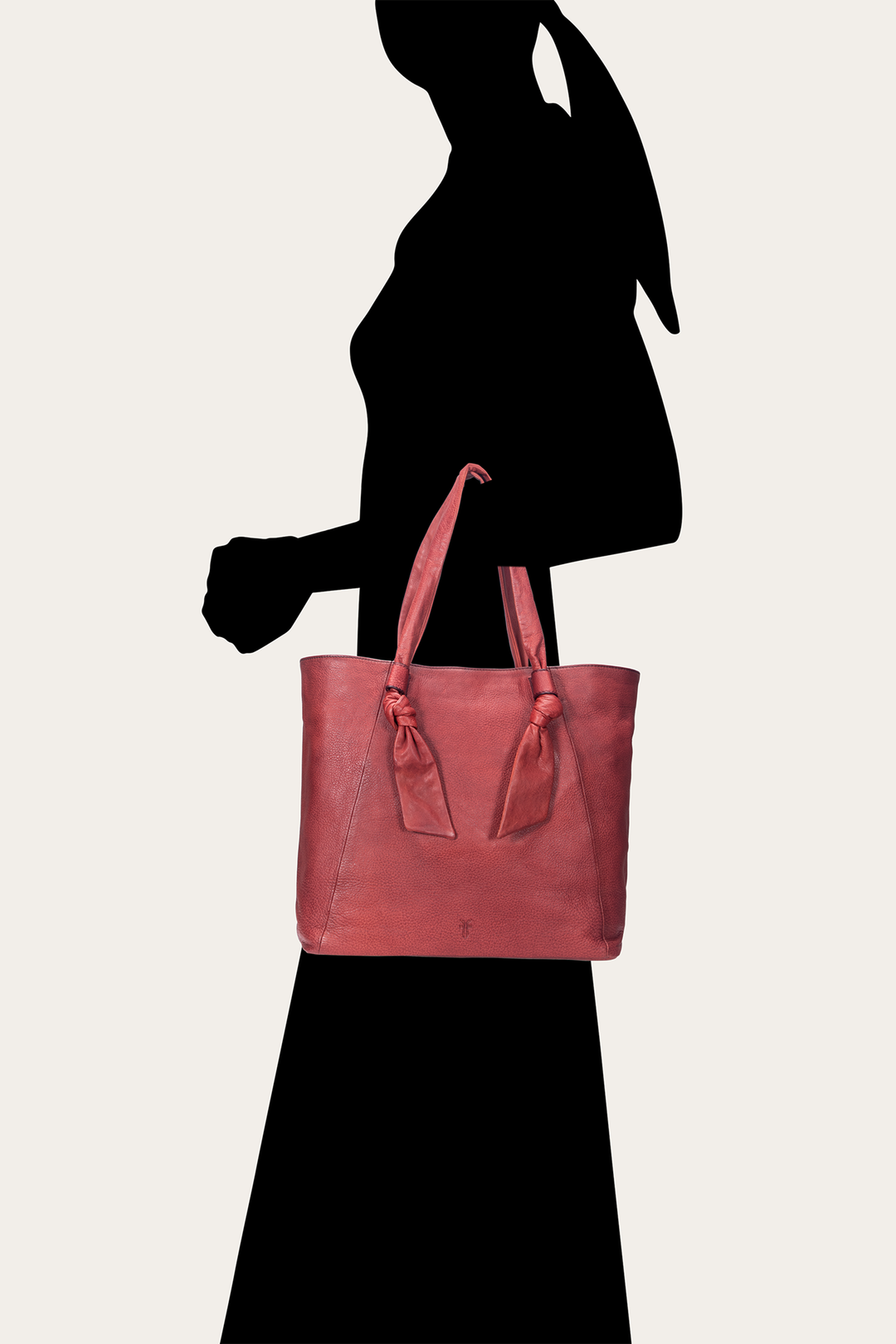 Frye Discount | Nora Knotted Tote in Burgundy