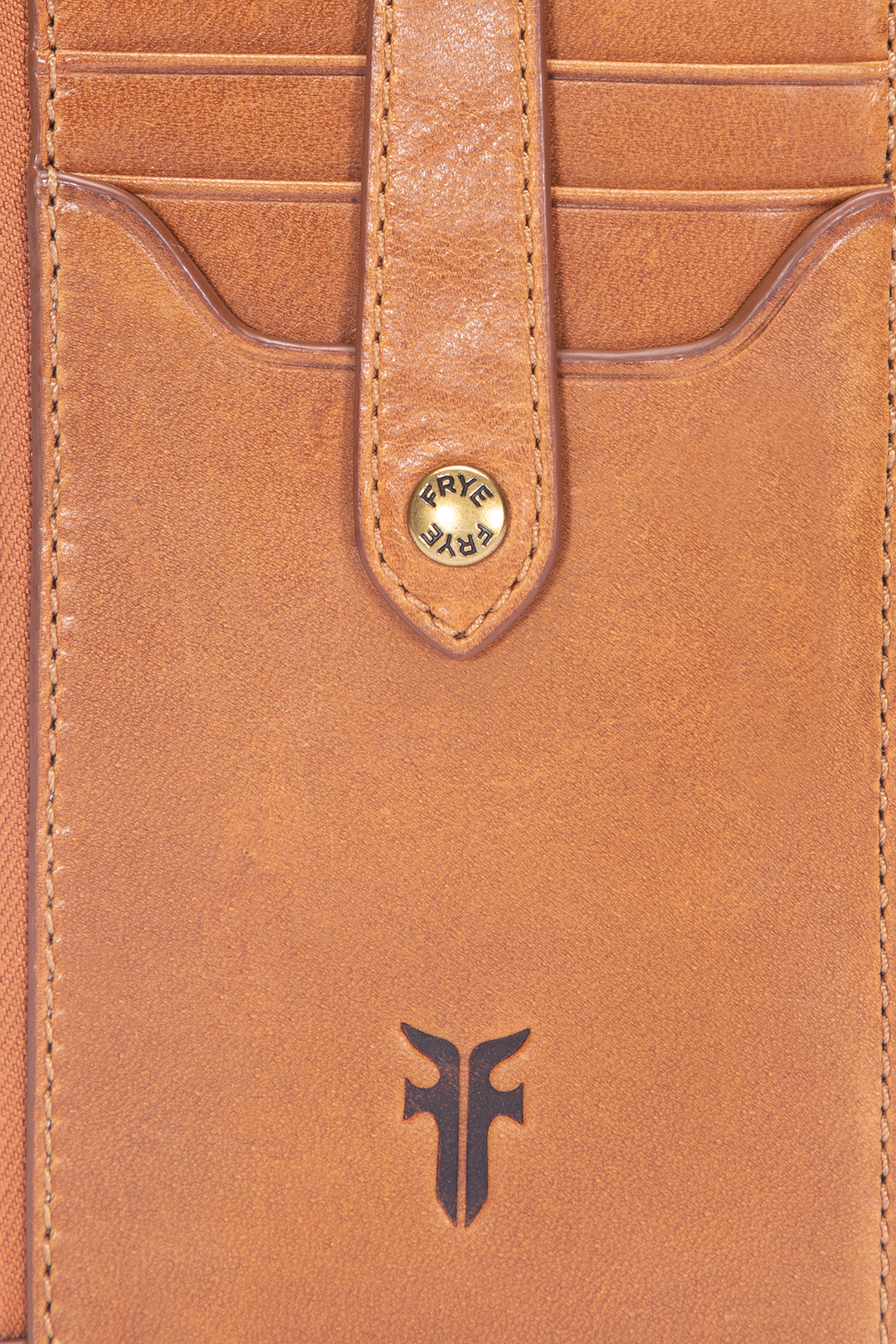 Frye Discount | Melissa Burnt Terracotta Snap Card Wallet