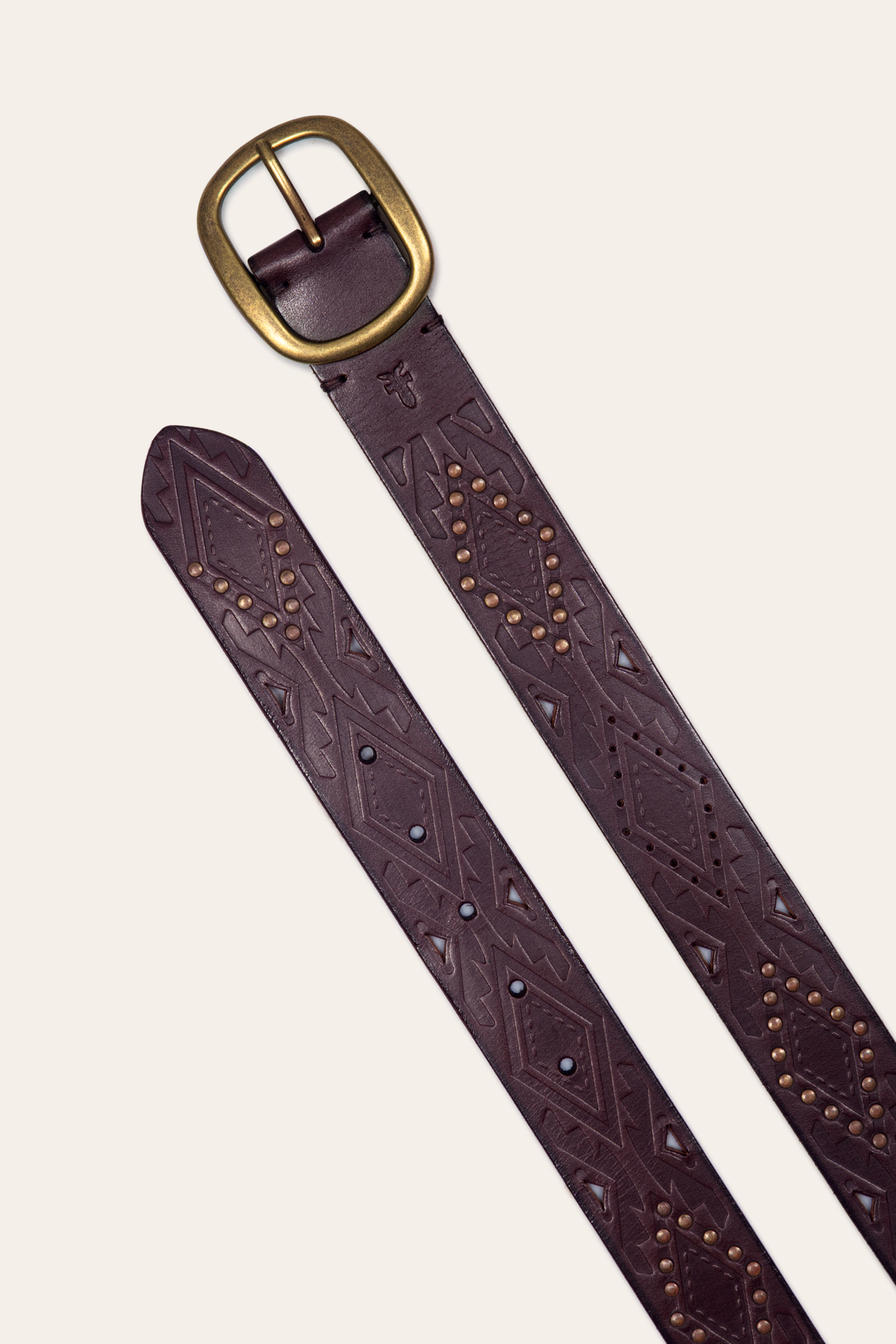 Frye Sale | 38mm Brown Southwestern Embossed Belt