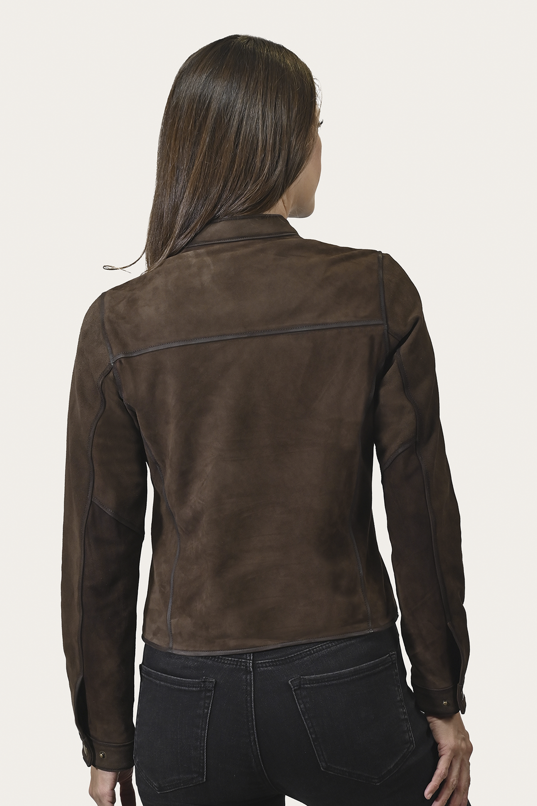 Frye Trending | Women’s Dark Brown Cassidy Aged Lamb Leather Biker Jacket