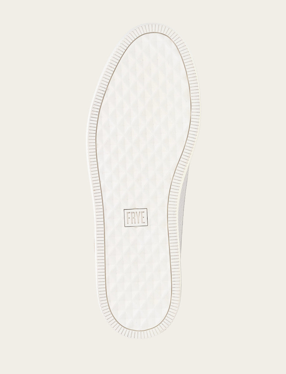 Frye Quality | Men's White Astor Cap Toe Low Lace Sneakers
