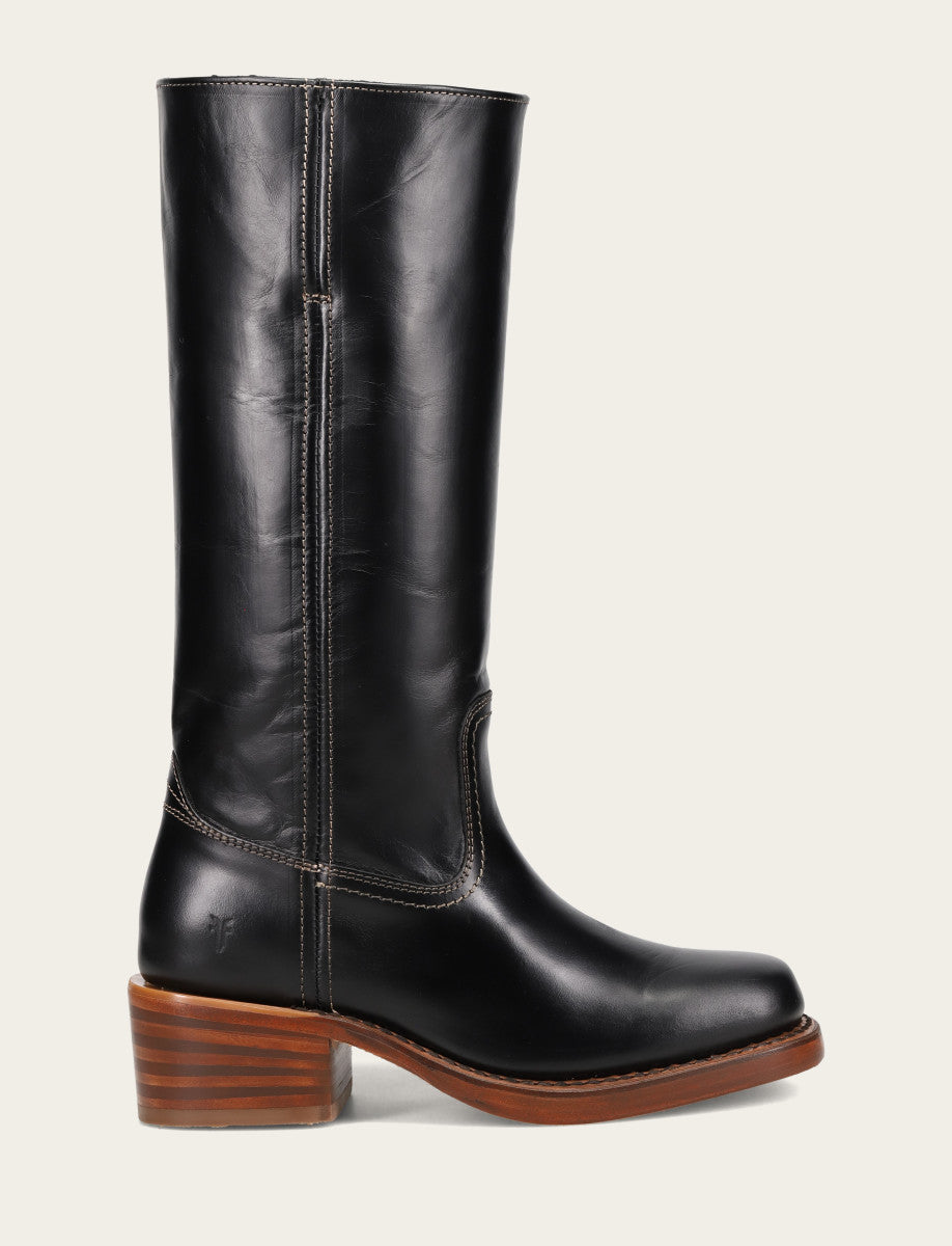 Frye Quality | Women's Campus 14L Jet Black Boots