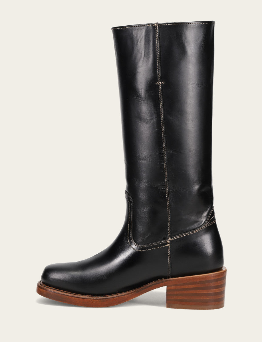 Frye Quality | Women's Campus 14L Jet Black Boots
