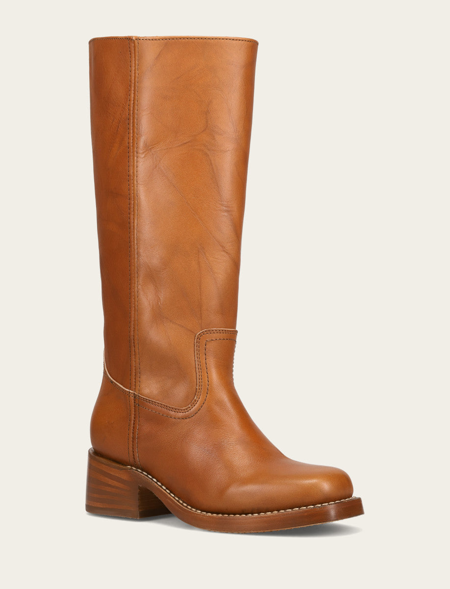 Frye Special Offer | Women's Saddle Campus 14L Wide Calf Boots