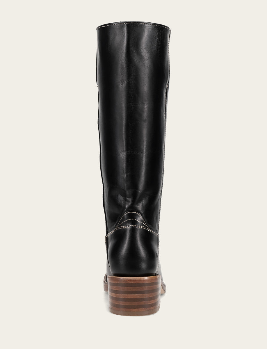 Frye Best Price | Women's Campus 14L Jet Black Wide Calf Boots