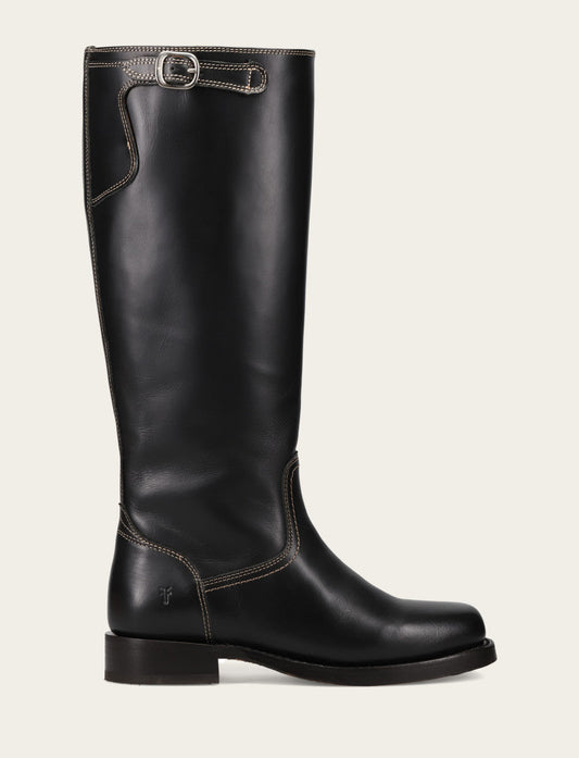 Frye Deals | Women's Black Campus Low Heel Tall Riding Boot