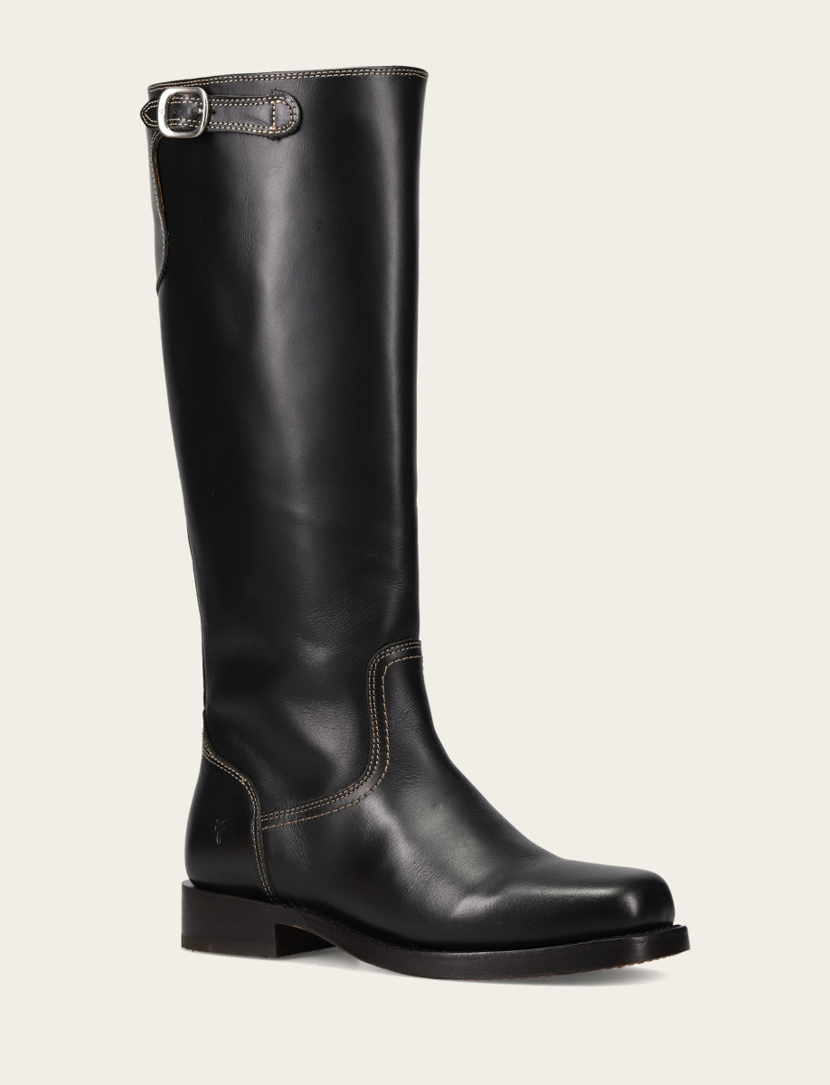 Frye Deals | Women's Black Campus Low Heel Tall Riding Boot