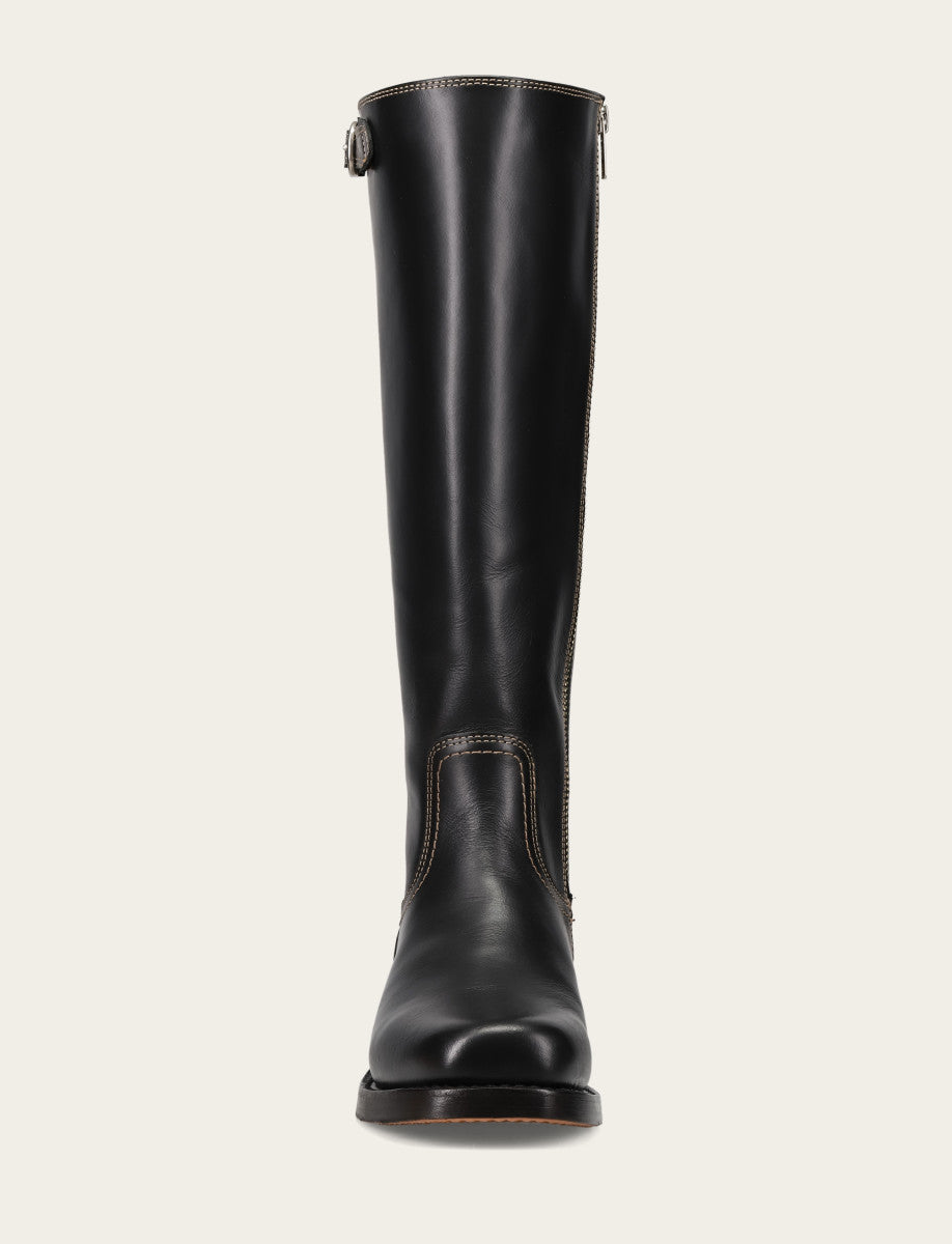 Frye Deals | Women's Black Campus Low Heel Tall Riding Boot