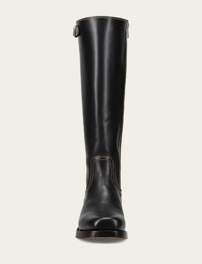 Frye Deals | Women's Black Campus Low Heel Tall Riding Boot