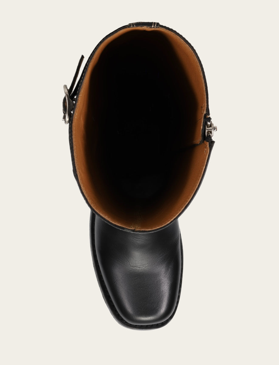 Frye Deals | Women's Black Campus Low Heel Tall Riding Boot