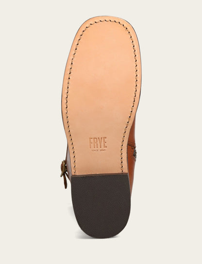 Frye Value | Women's Cognac Campus Low Heel Tall Riding Wide Calf Boot