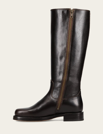 Frye Premium | Women's Bourbon Campus Low Heel Tall Riding Boot