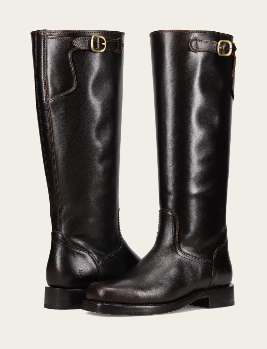 Frye Premium | Women's Bourbon Campus Low Heel Tall Riding Boot