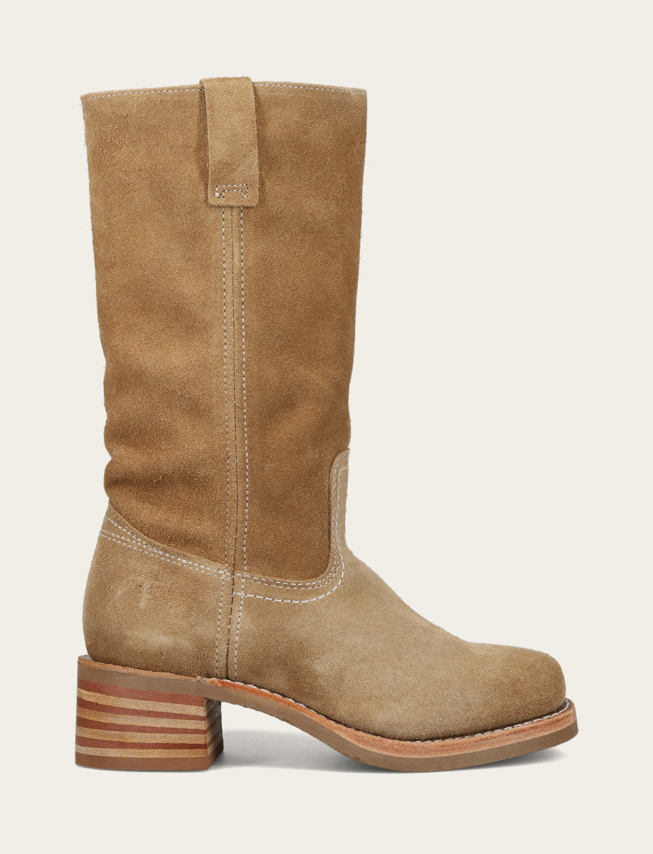 Frye Classic | Women's Tan Buck Campus 12R Boots