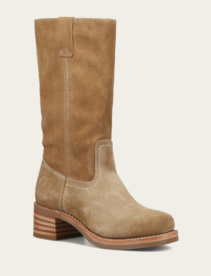 Frye Classic | Women's Tan Buck Campus 12R Boots