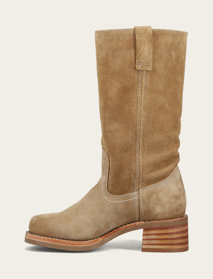 Frye Classic | Women's Tan Buck Campus 12R Boots