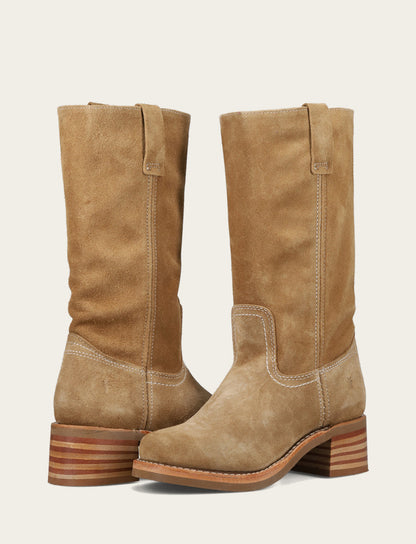Frye Classic | Women's Tan Buck Campus 12R Boots