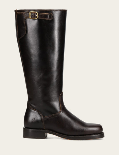 Frye Special Offer | Women's Bourbon Campus Low Heel Tall Riding Wide Calf Boot