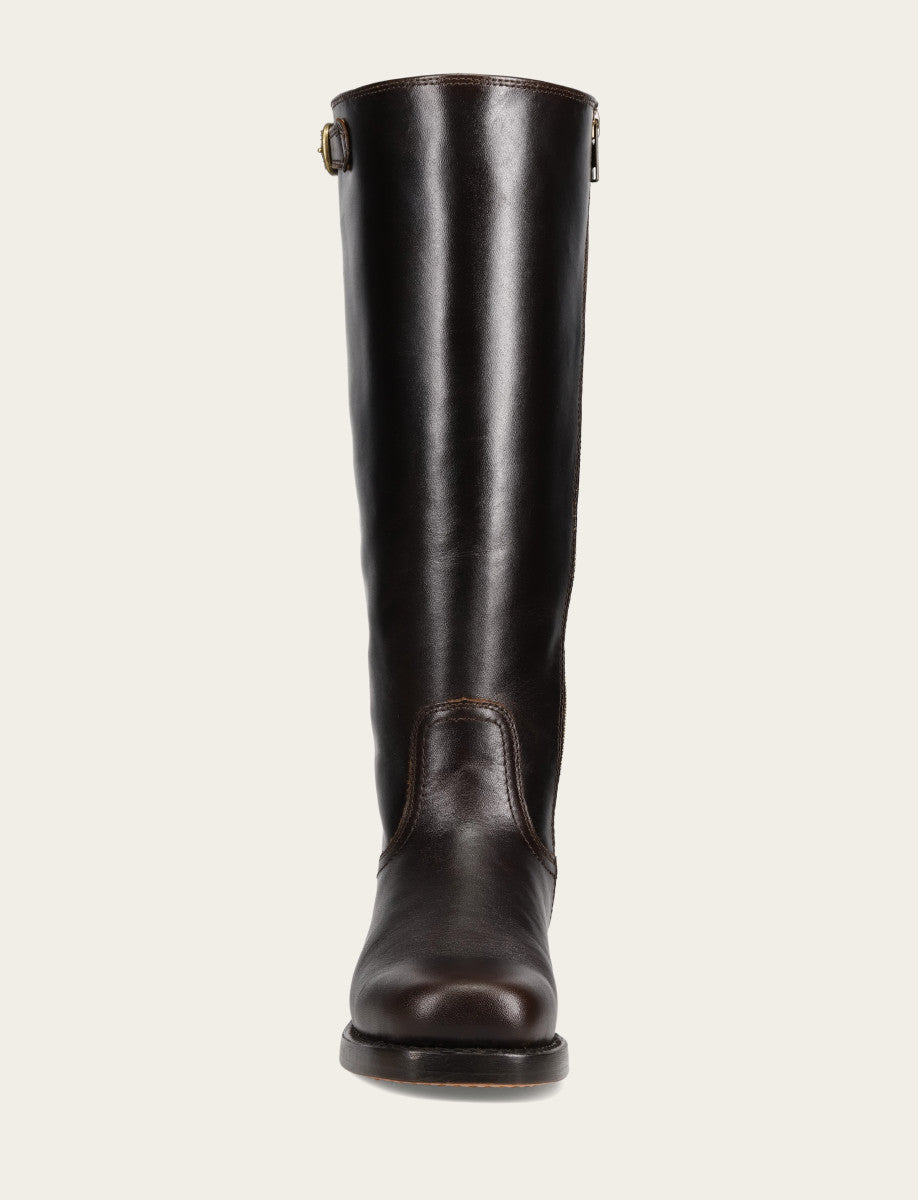 Frye Special Offer | Women's Bourbon Campus Low Heel Tall Riding Wide Calf Boot