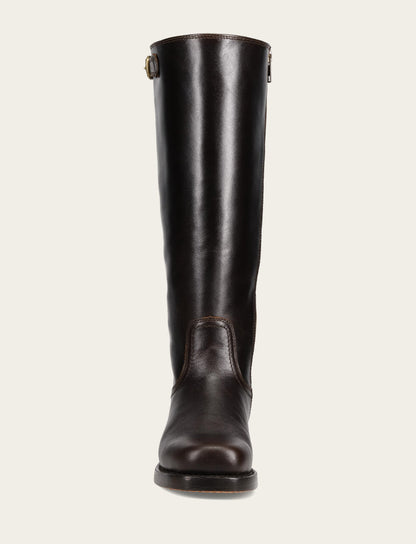 Frye Special Offer | Women's Bourbon Campus Low Heel Tall Riding Wide Calf Boot