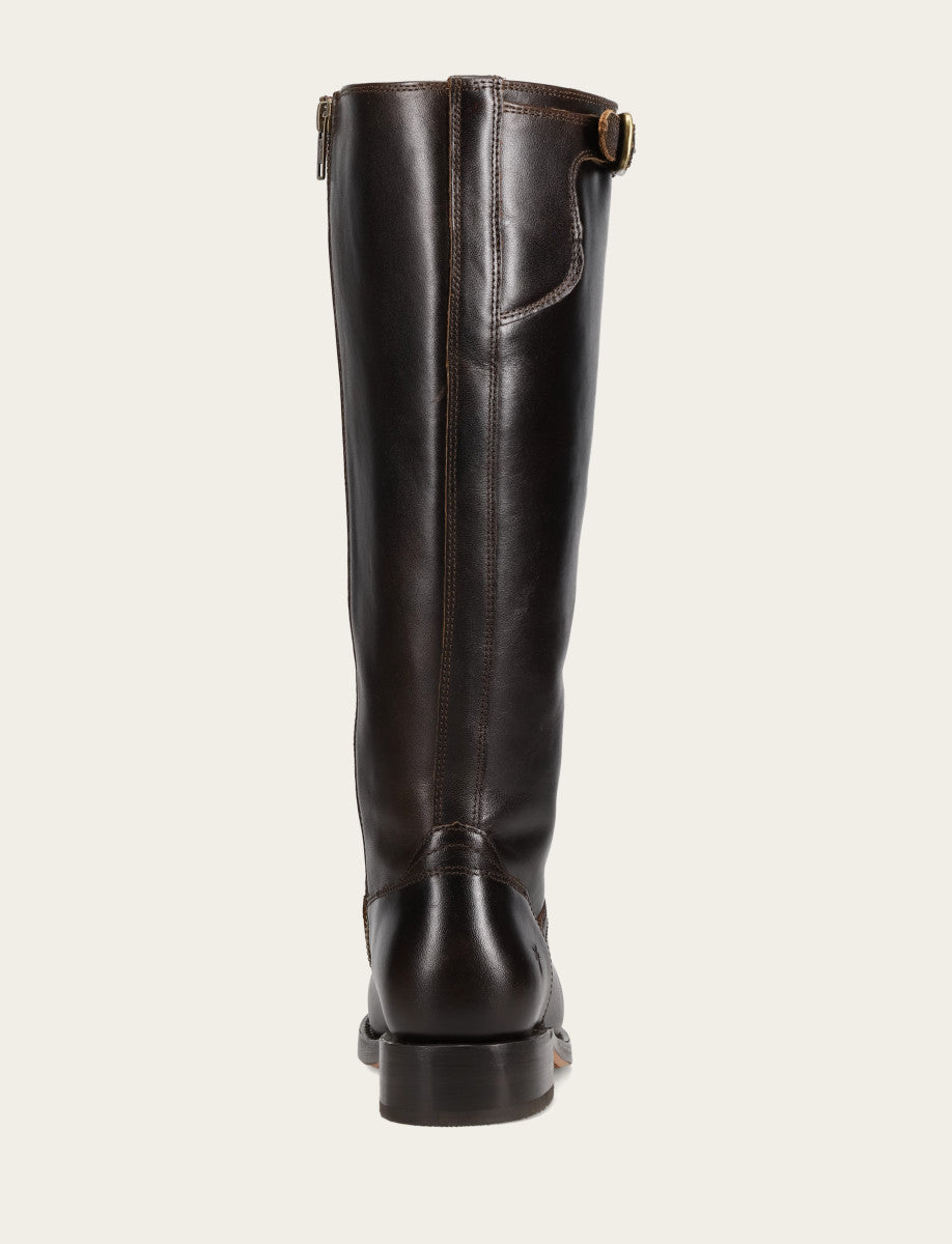 Frye Special Offer | Women's Bourbon Campus Low Heel Tall Riding Wide Calf Boot
