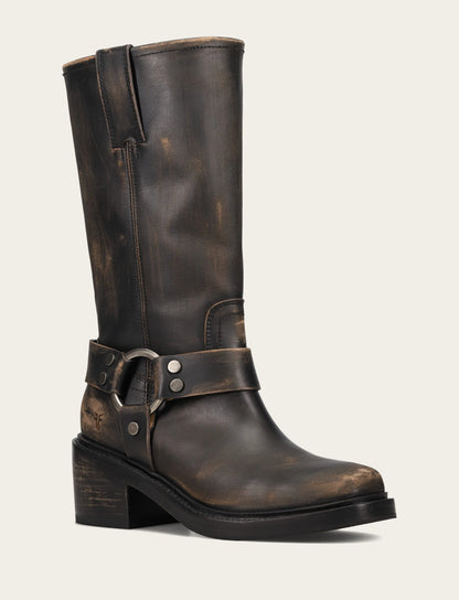 Frye Trending | Women's Distressed Black Kate Harness Boot