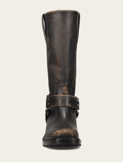 Frye Trending | Women's Distressed Black Kate Harness Boot