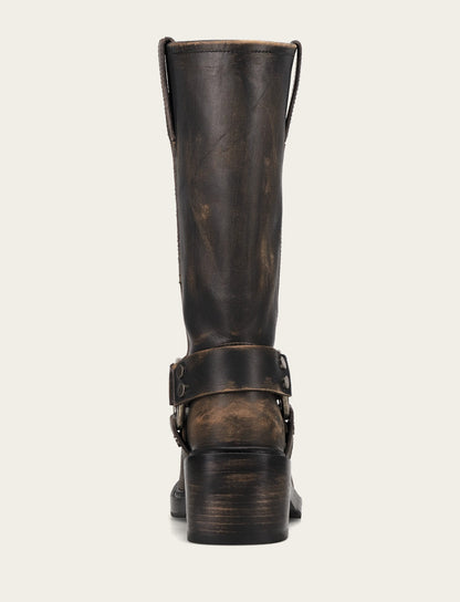 Frye Trending | Women's Distressed Black Kate Harness Boot