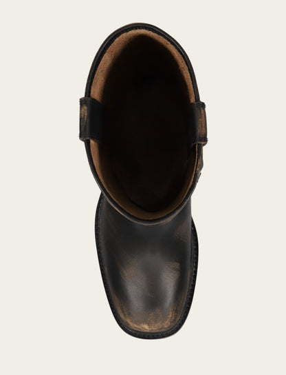 Frye Trending | Women's Distressed Black Kate Harness Boot