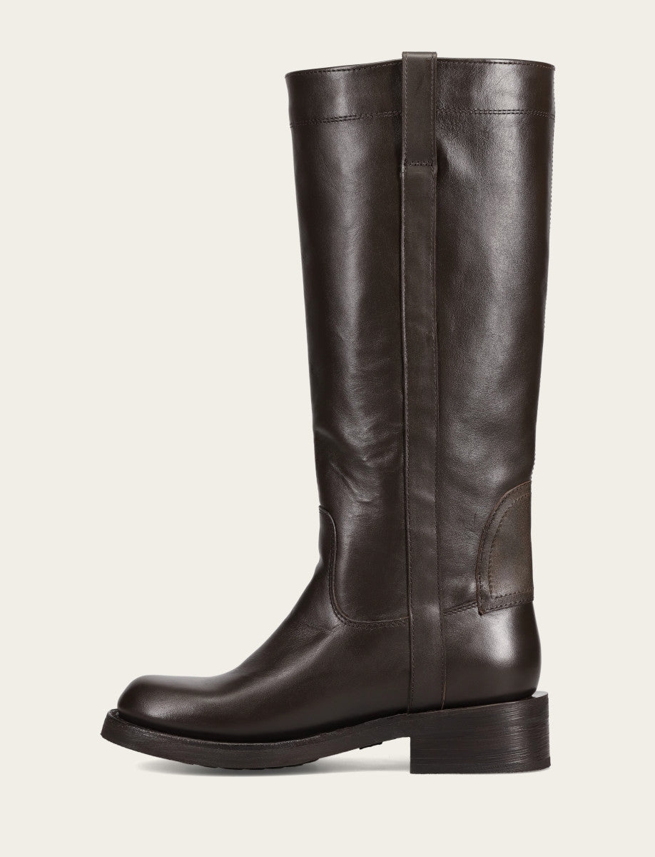 Frye Discount | Women's Dark Brown Viv Riding Boot