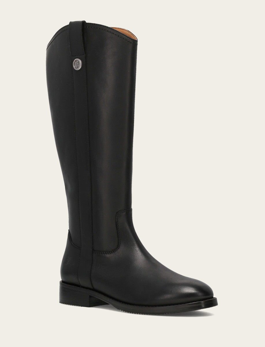 Frye Best Price | Women's Black Melissa Button Tall Inside Zip Wide Calf Boot