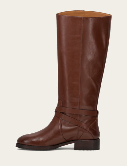 Frye Best Seller | Women's Walnut Melissa Belted Riding Wide Calf Boot
