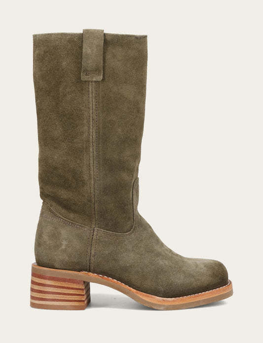 Frye Classic | Women's Olive Campus 12R Boots
