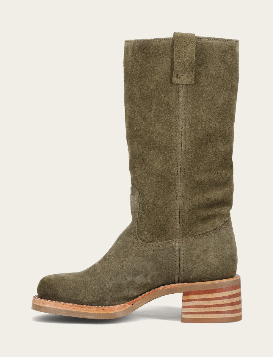 Frye Classic | Women's Olive Campus 12R Boots