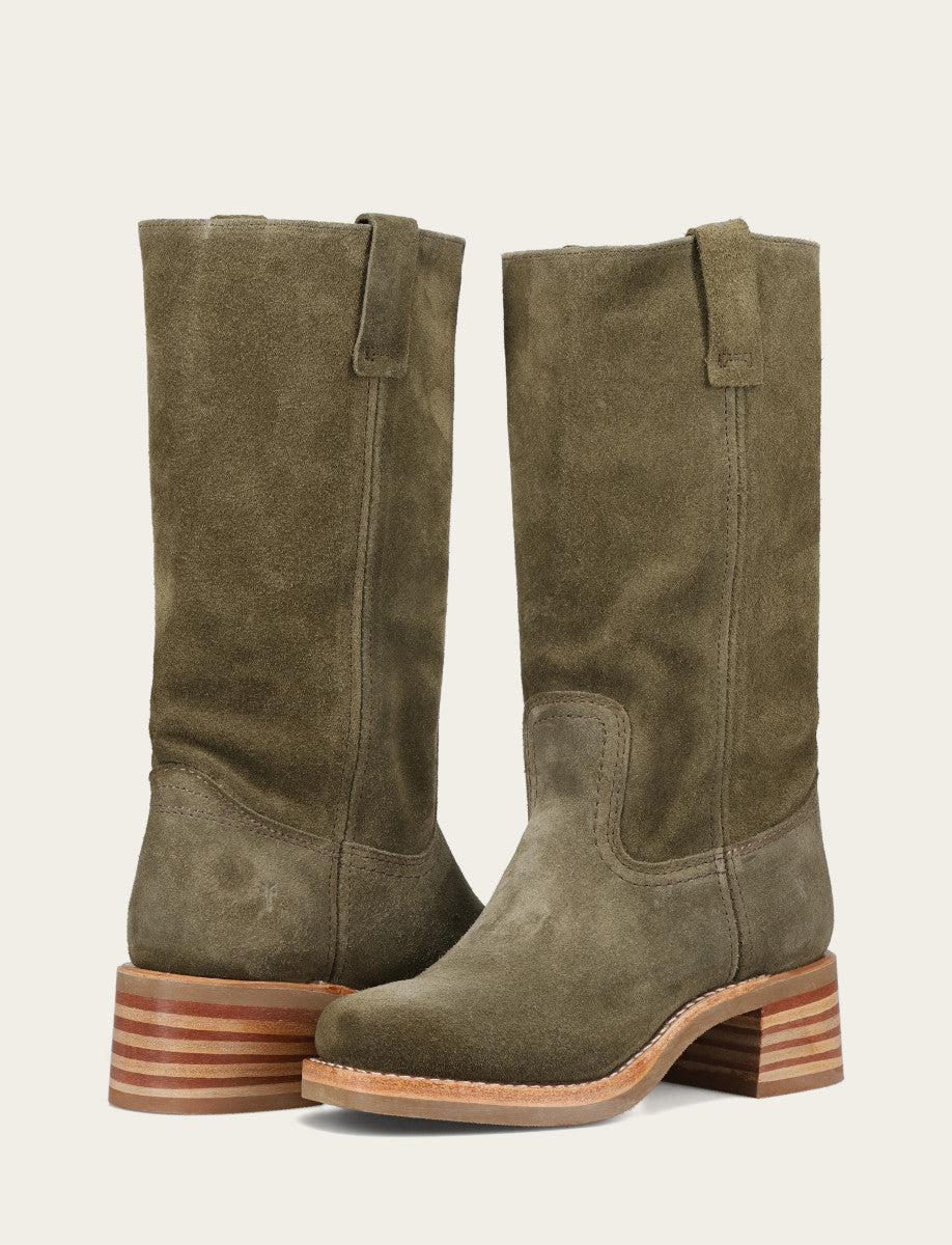 Frye Classic | Women's Olive Campus 12R Boots