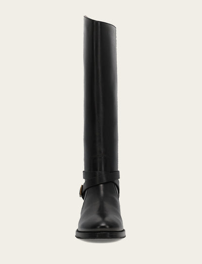 Frye Popular | Women's Black Melissa Belted Riding Boot