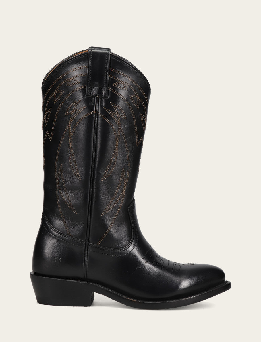 Frye Value | Women's Black Billy Pull On Deco Stitch Boots