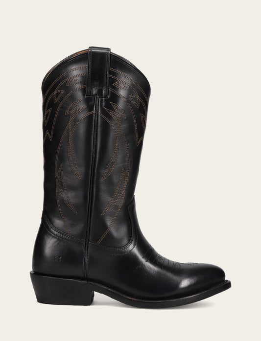 Frye Value | Women's Black Billy Pull On Deco Stitch Boots