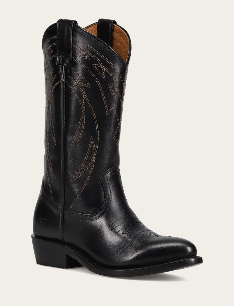 Frye Value | Women's Black Billy Pull On Deco Stitch Boots