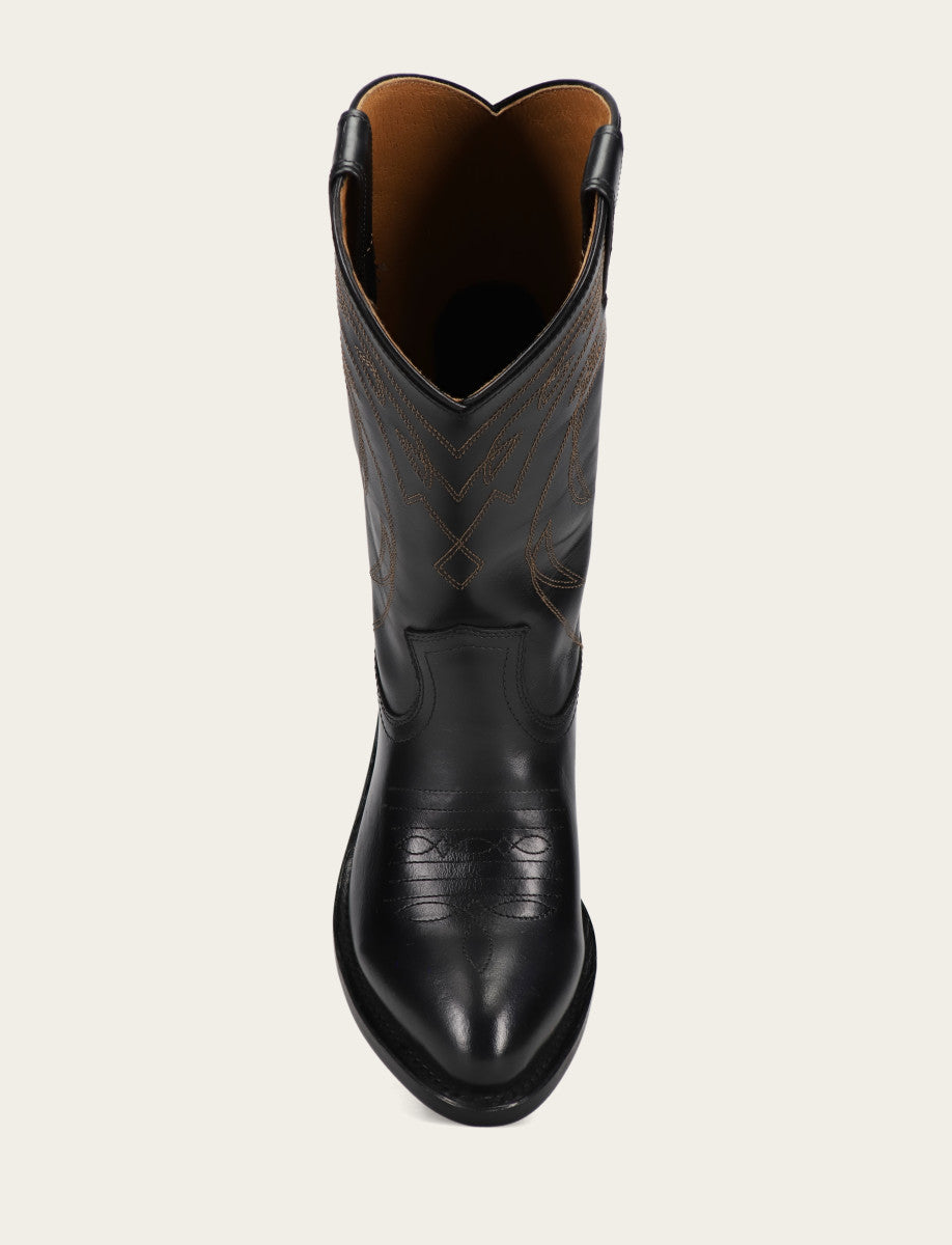 Frye Value | Women's Black Billy Pull On Deco Stitch Boots