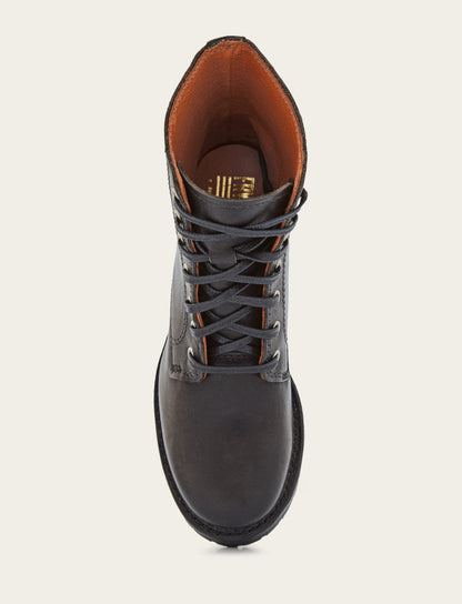 Frye Signature | Women's Black Sabrina 6G Lace Up Boots