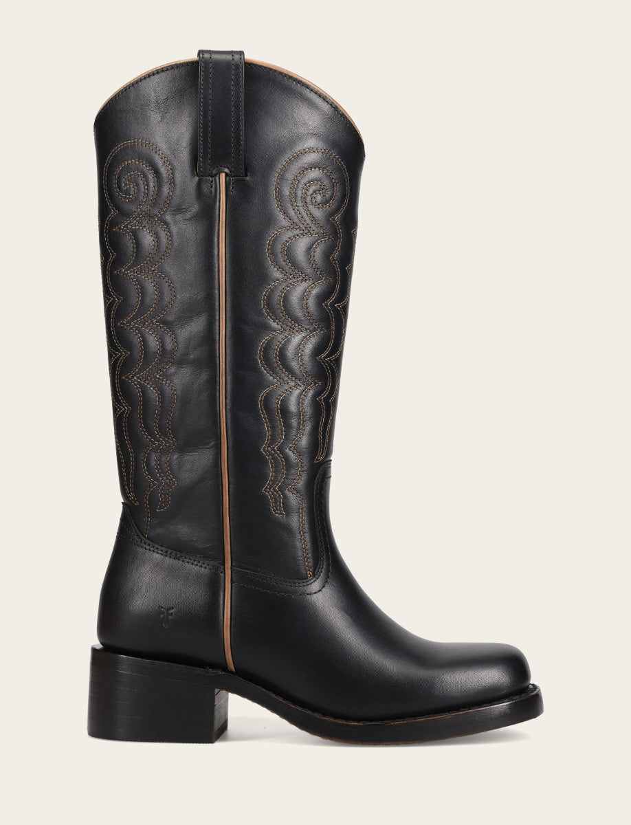 Frye Everyday | Women's Black Campus Deco Stitch Boot