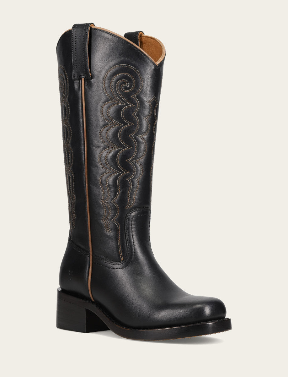 Frye Everyday | Women's Black Campus Deco Stitch Boot