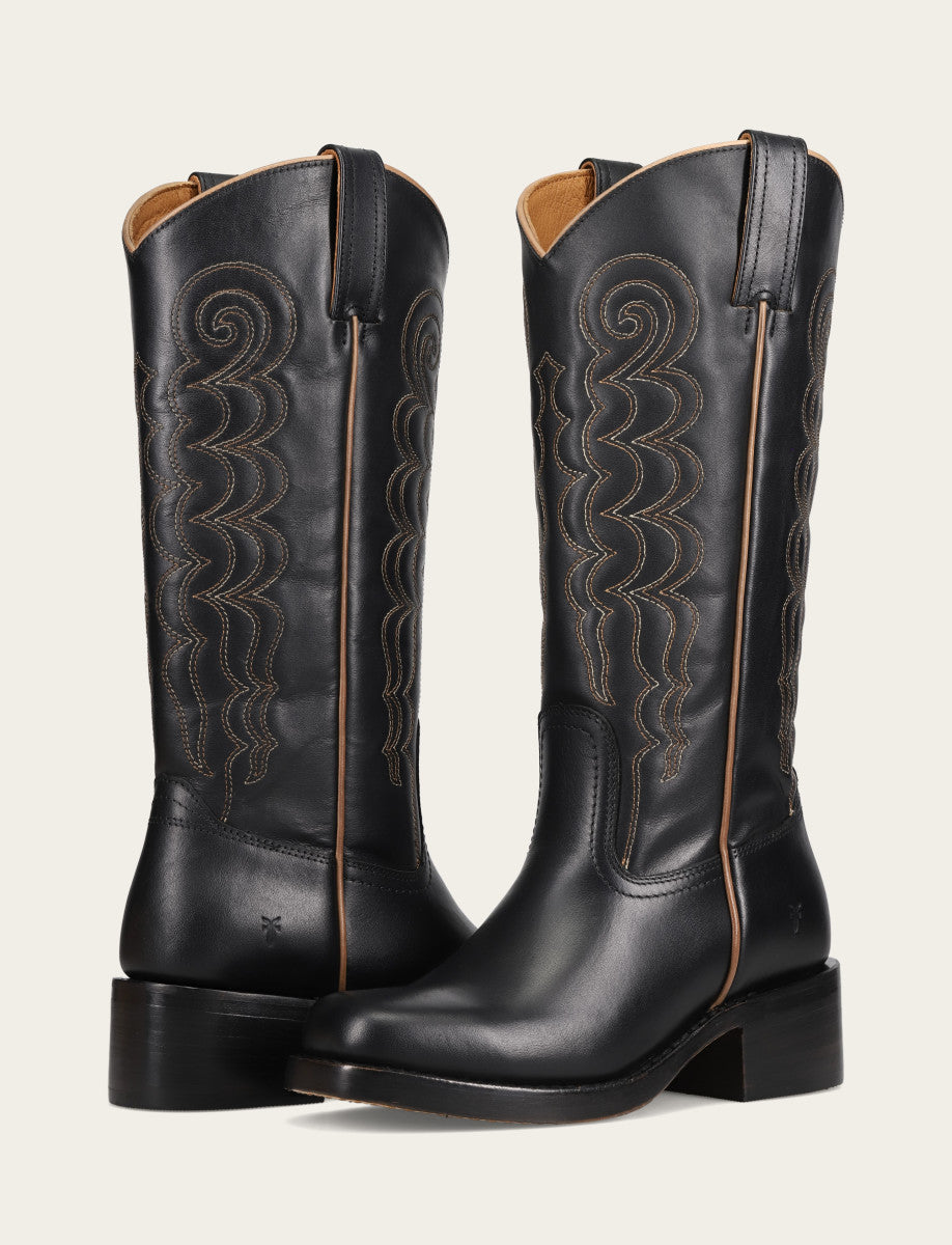 Frye Everyday | Women's Black Campus Deco Stitch Boot
