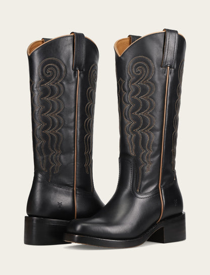 Frye Everyday | Women's Black Campus Deco Stitch Boot