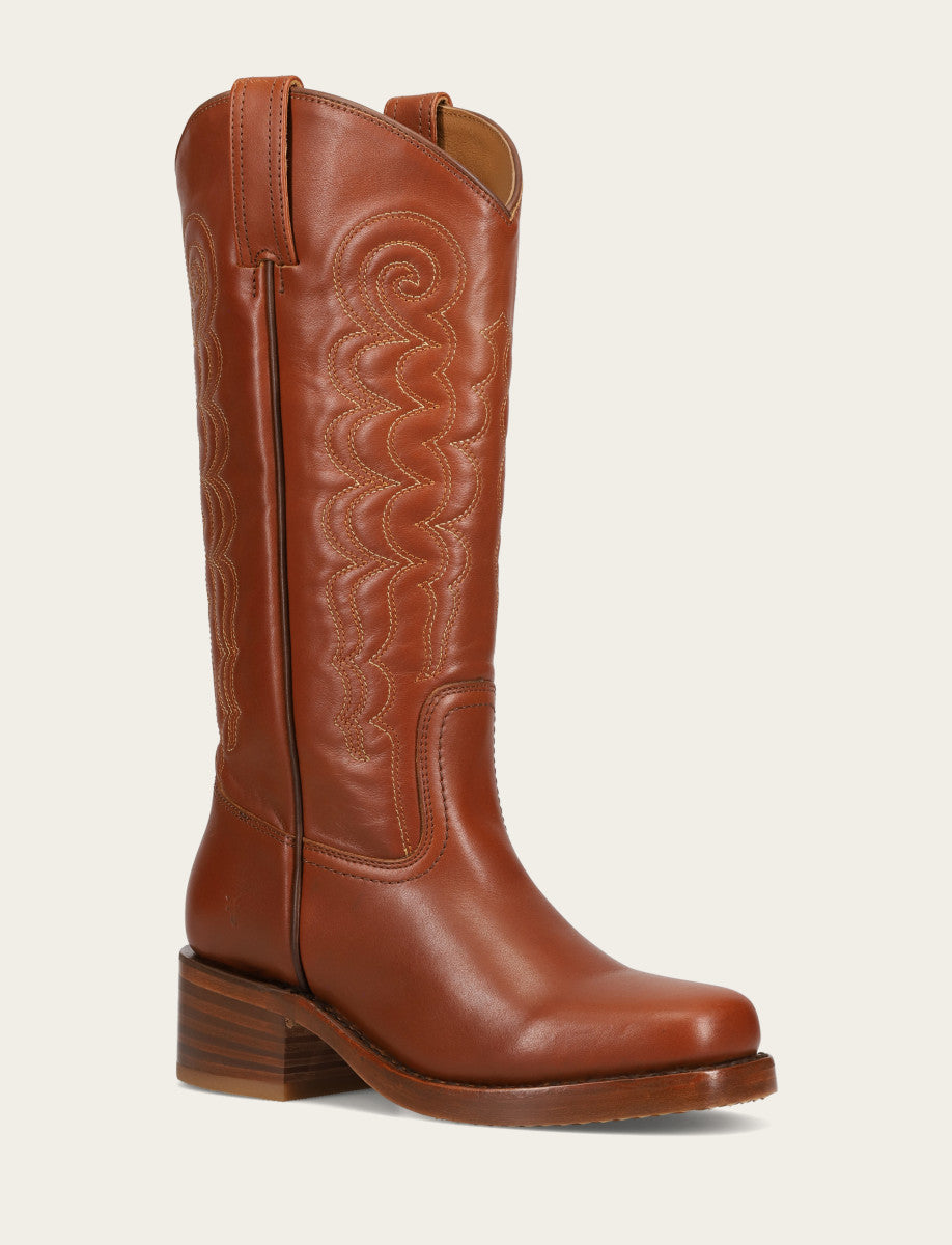 Frye Best Price | Women's Walnut Campus Deco Stitch Boot
