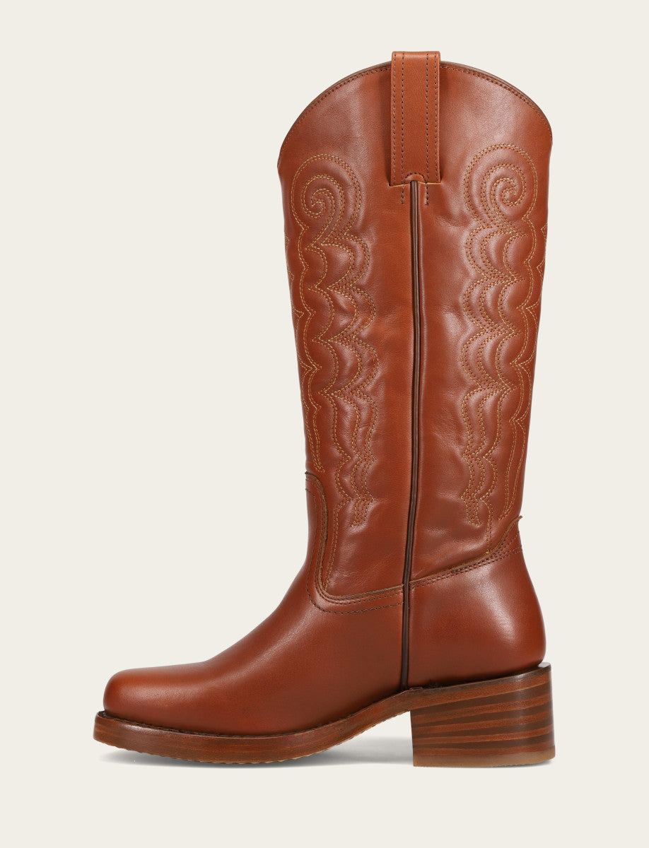 Frye Best Price | Women's Walnut Campus Deco Stitch Boot
